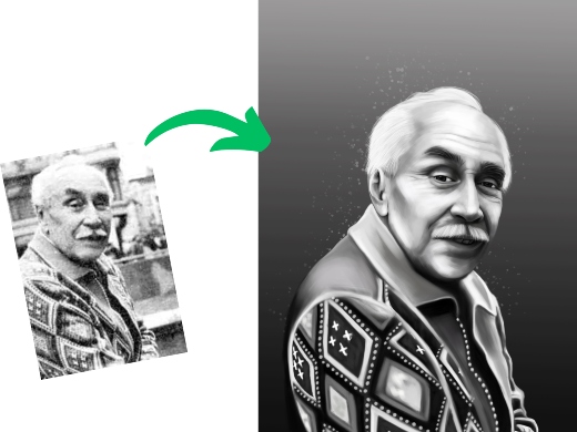 Portrait nach Foto